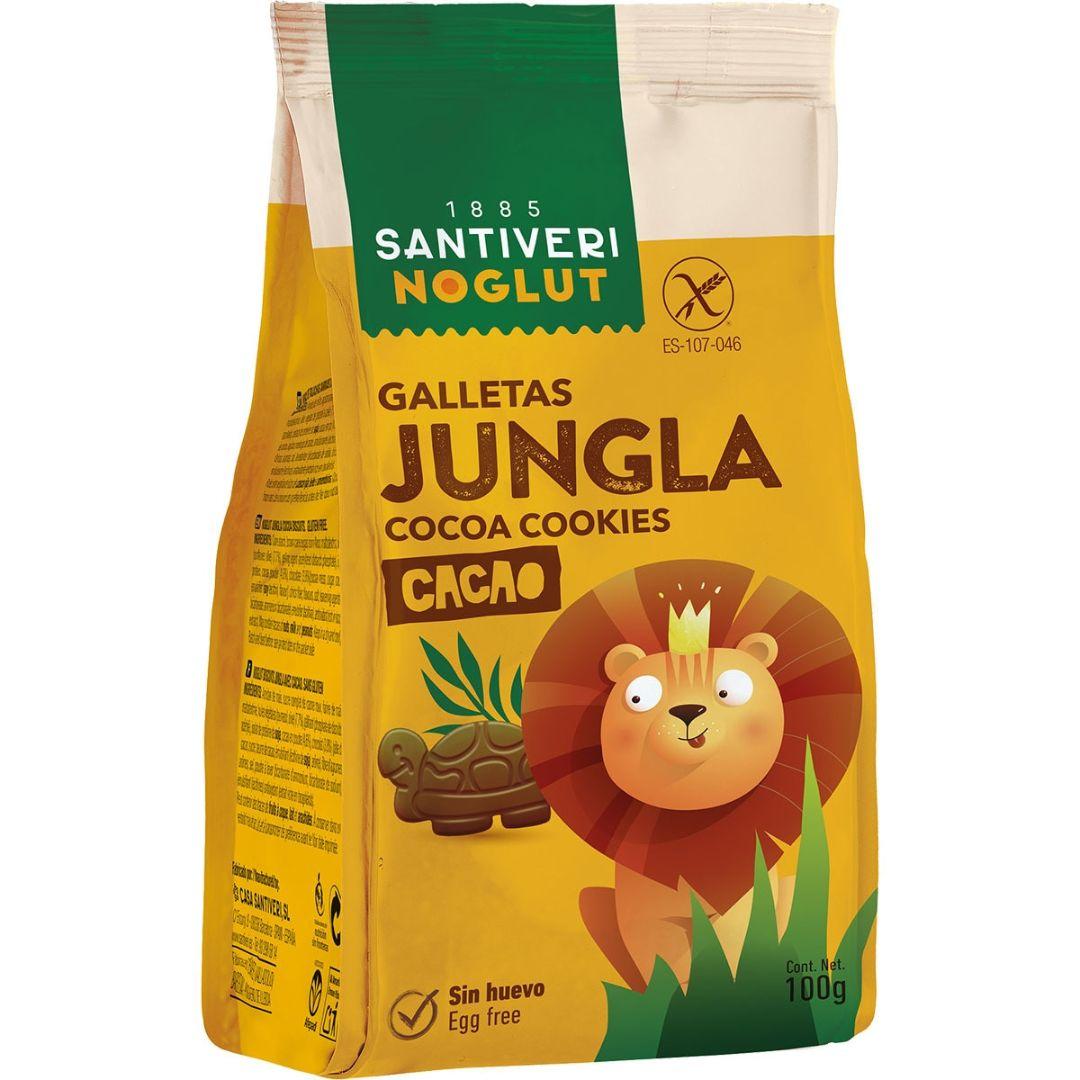 Ciasteczka Jungla Cacao bezglutenowe Santiveri Noglut 100 g