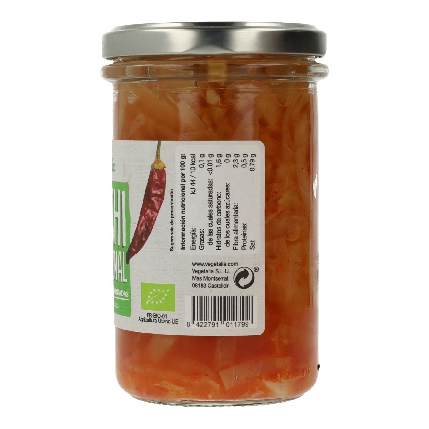 Kimchi traditionnel lacto-fermenté bio Vegetalia 235 g