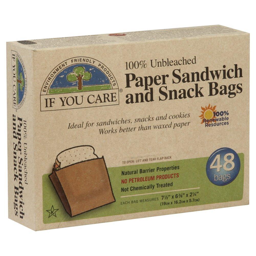 Sacs en papier pour sandwichs If You Care 48 unités