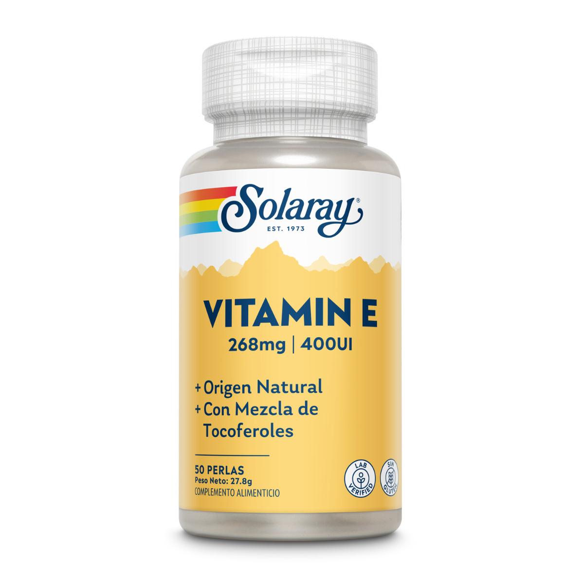 Vitamin E 400 IE Solaray, 50 kapslar