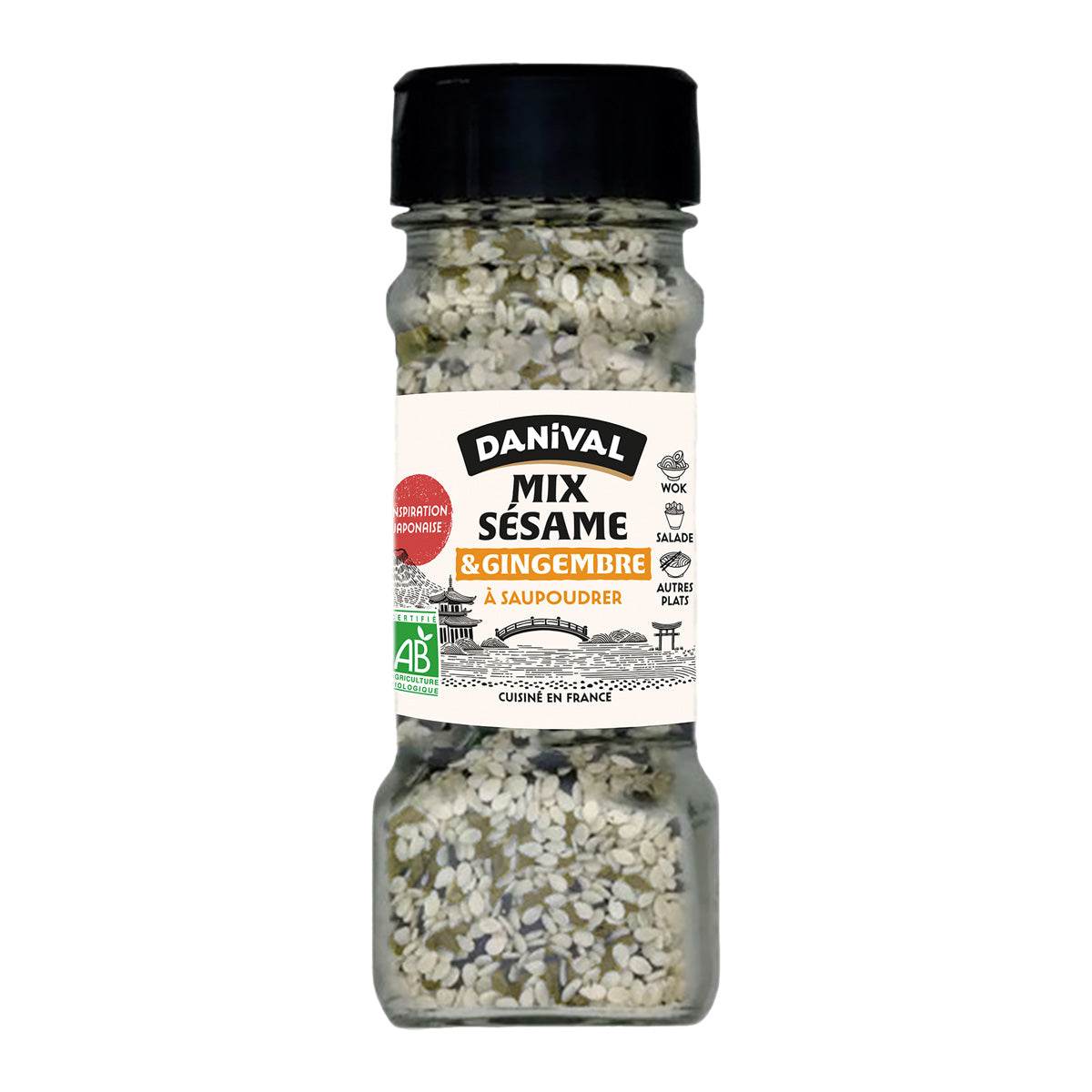 Bio-Gewürzmischung Sesam und Ingwer Danival 45 g