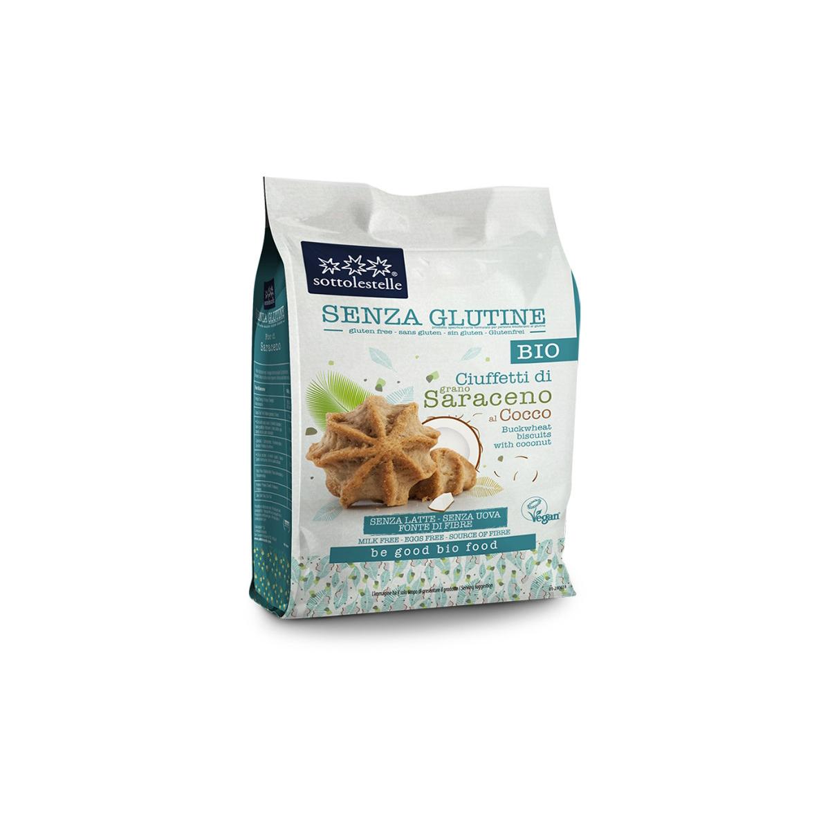 Biscuits au sarrasin et à la noix de coco sans gluten Sotto 250 g
