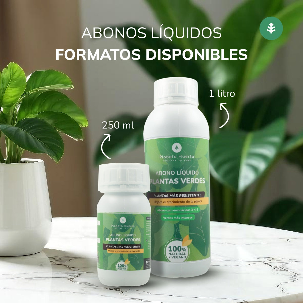 Flüssigdünger für Grünpflanzen Planeta Huerto 250 ml