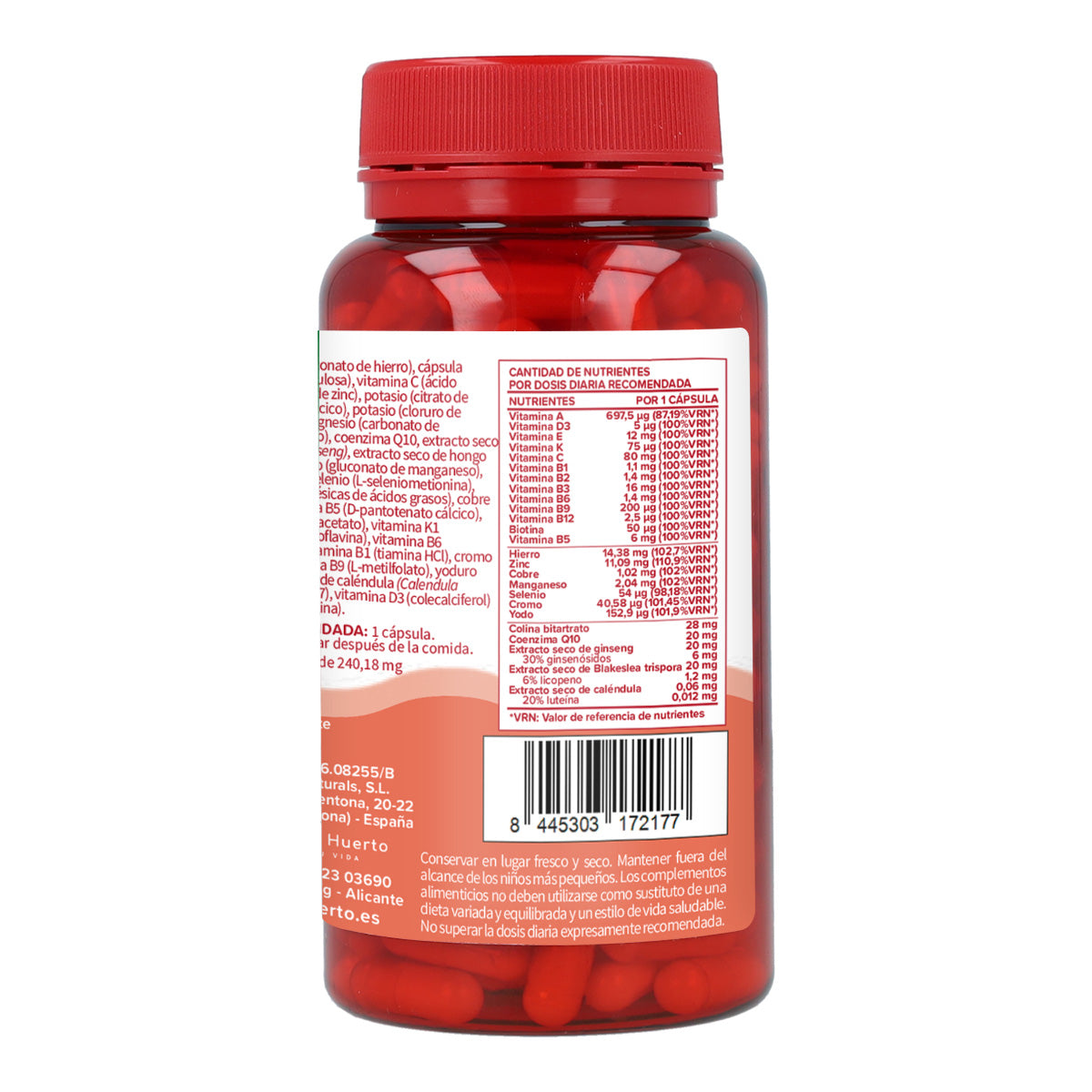 Multivitaminencomplex Planet Orchard 60 Caps