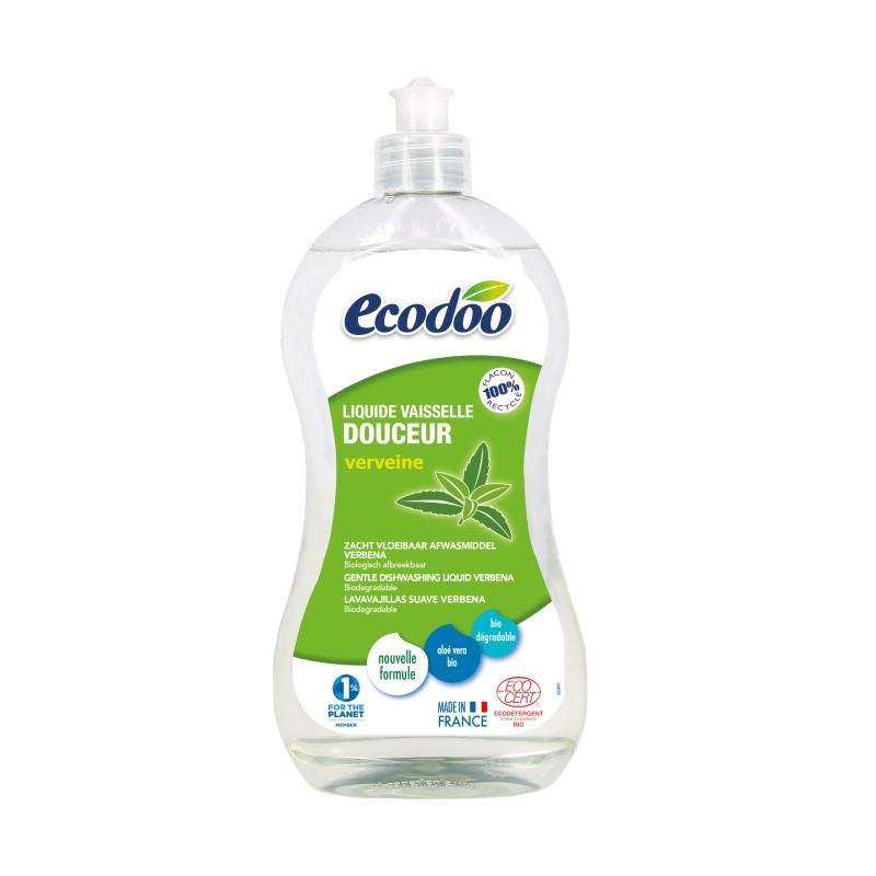 Liquide vaisselle doux Ecodoo à l'aloe vera et à la verveine, 500 ml