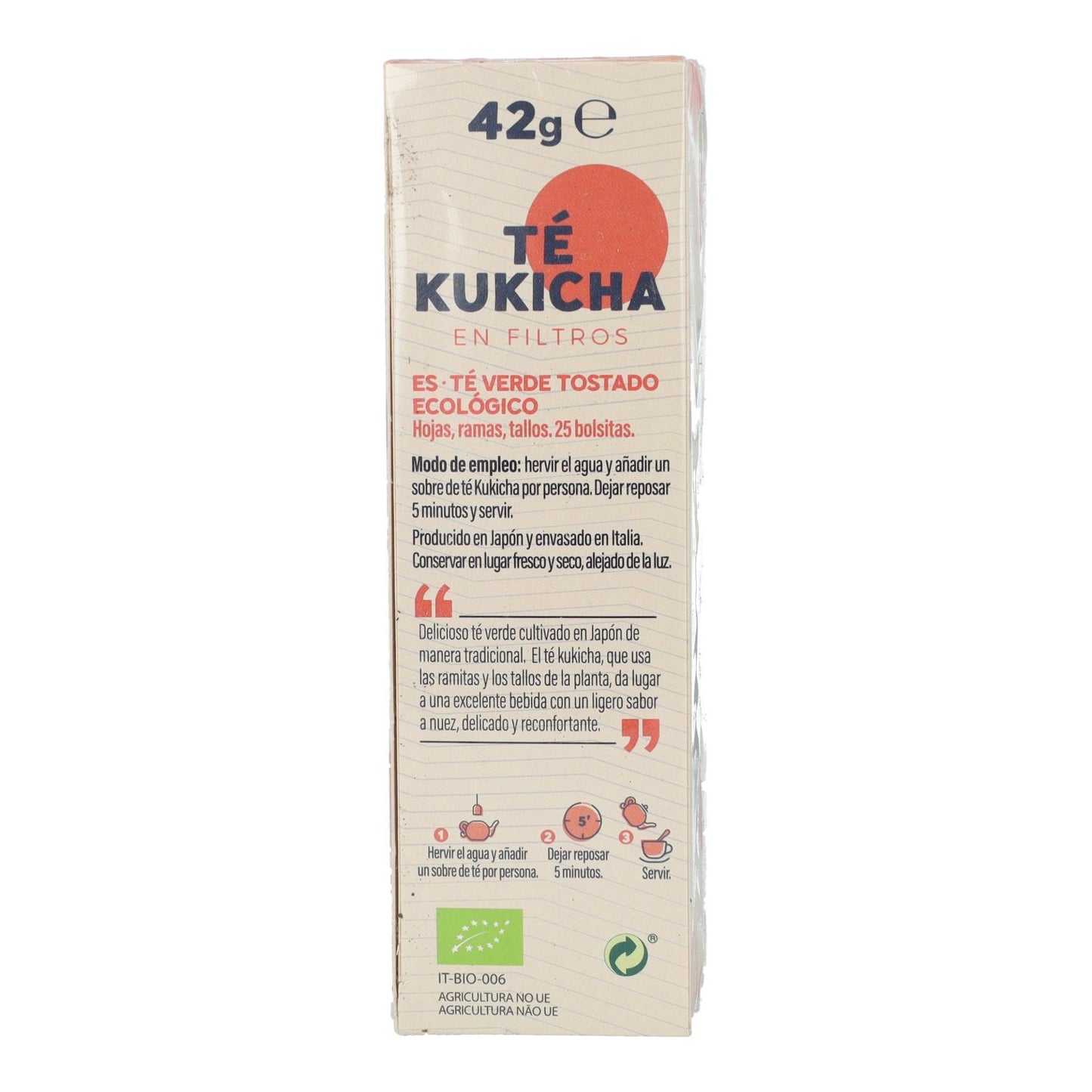 Kukicha-te i filter BIO La Finestra Sul Cielo 42 g
