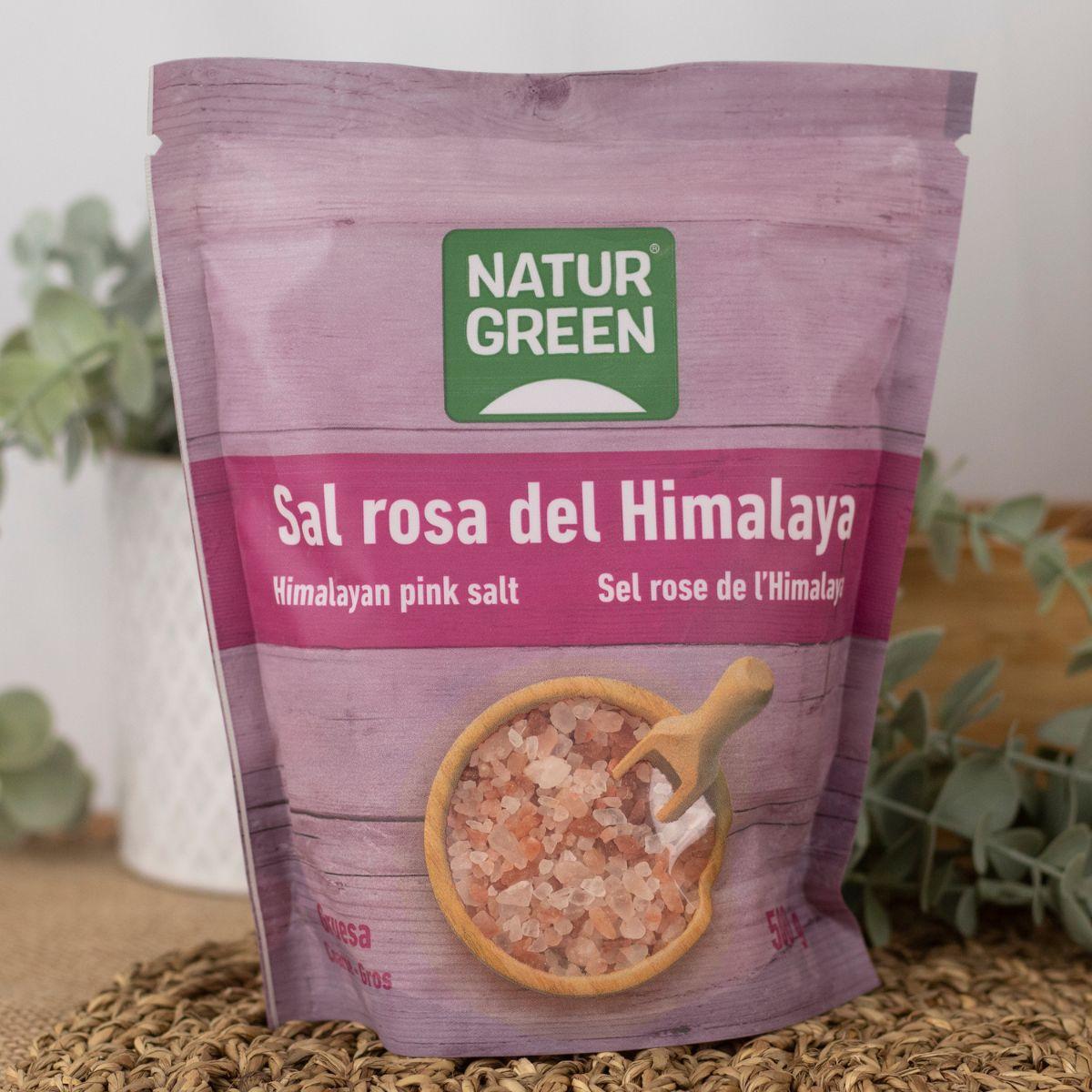 Grov rosa Himalaya-salt Naturgreen 500 g