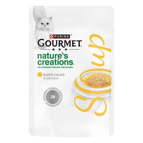 Zestaw 32 x GOURMET Nature's Creations Zupa z naturalnym kurczakiem i dodatkiem warzyw 40 g