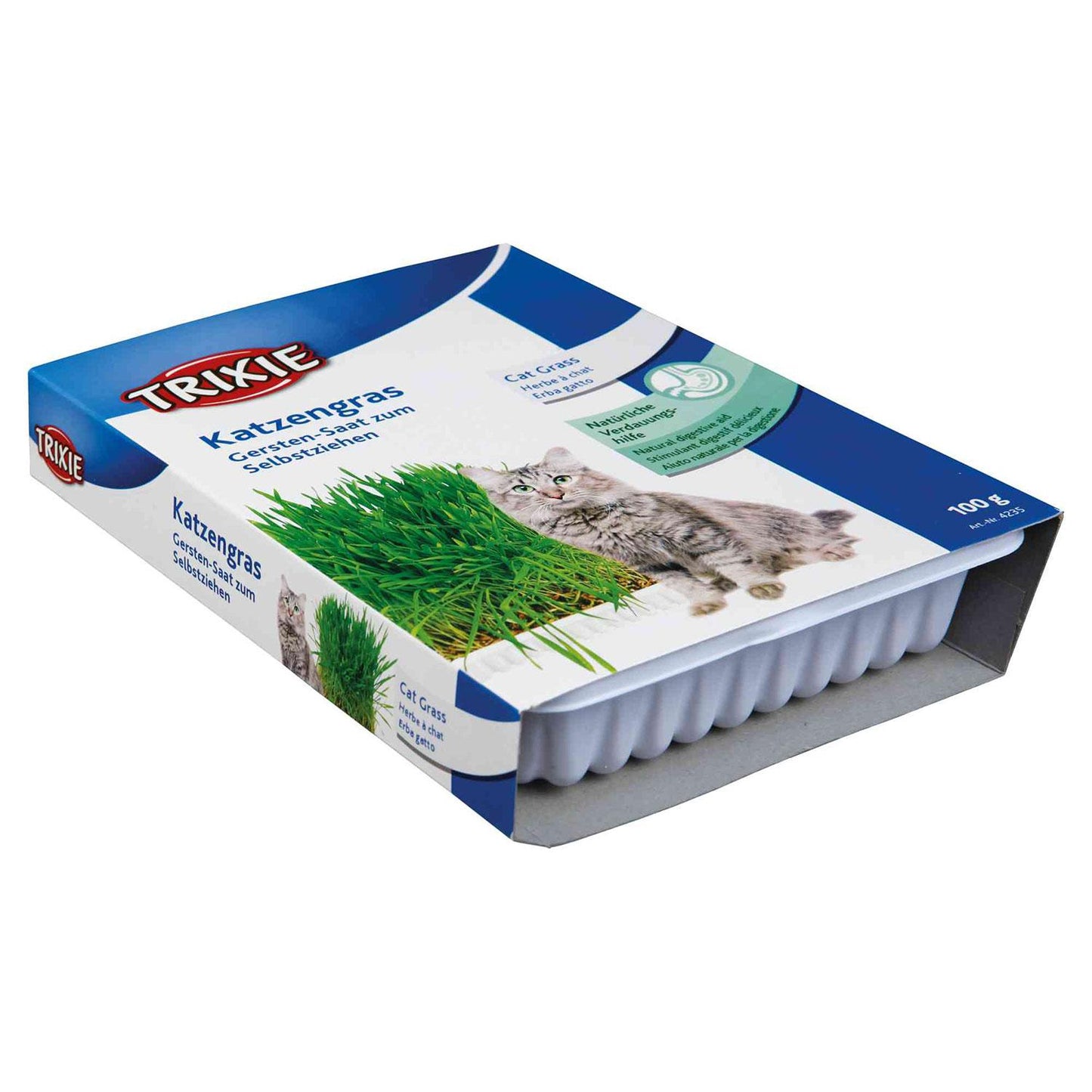 Cat Grass with Tray Trixie 100 g
