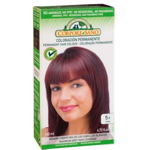 Permanente haarverf nr. 5.5 mahonie Corpore Sano 140 ml