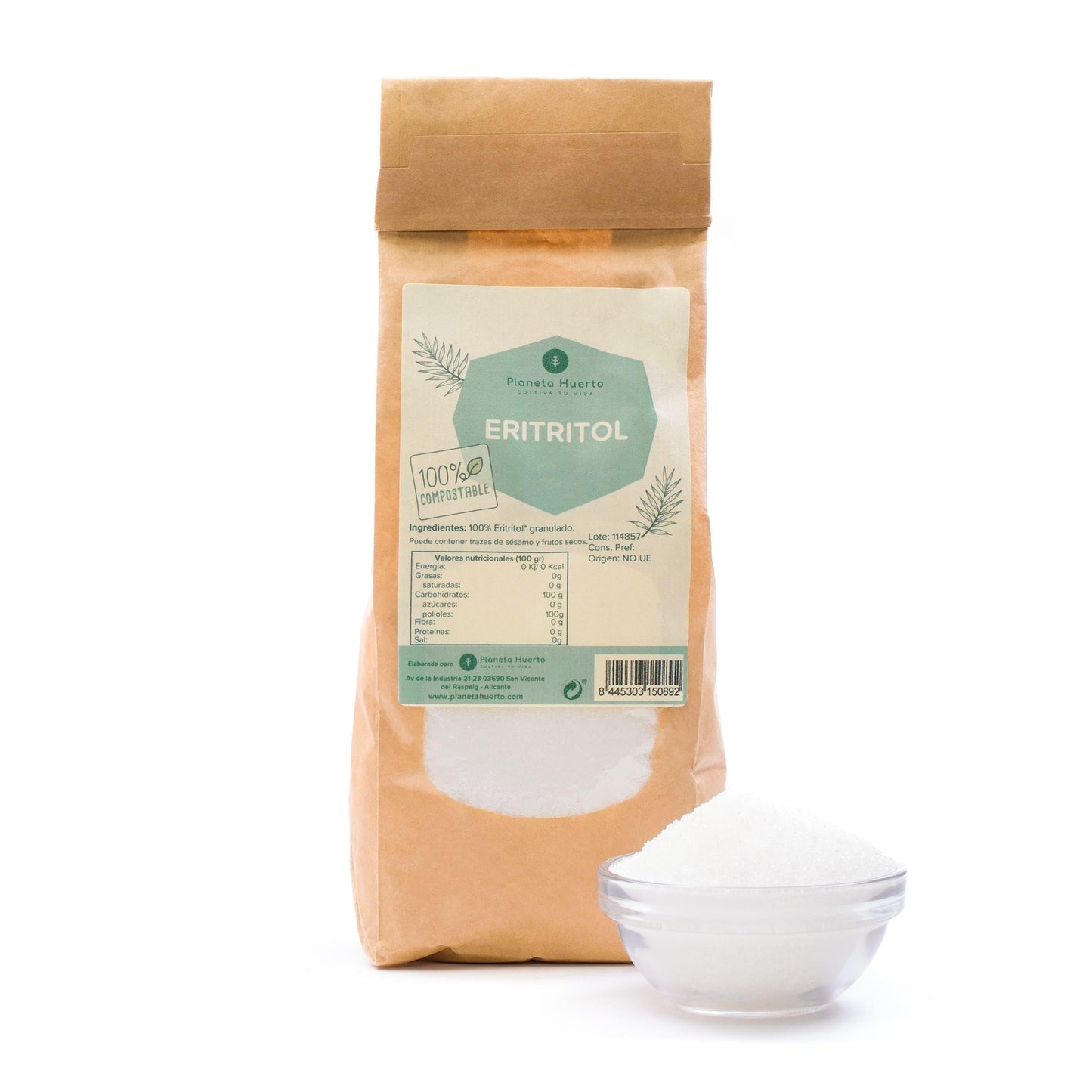 Eritritol ECO Planeta Huerto 500 g