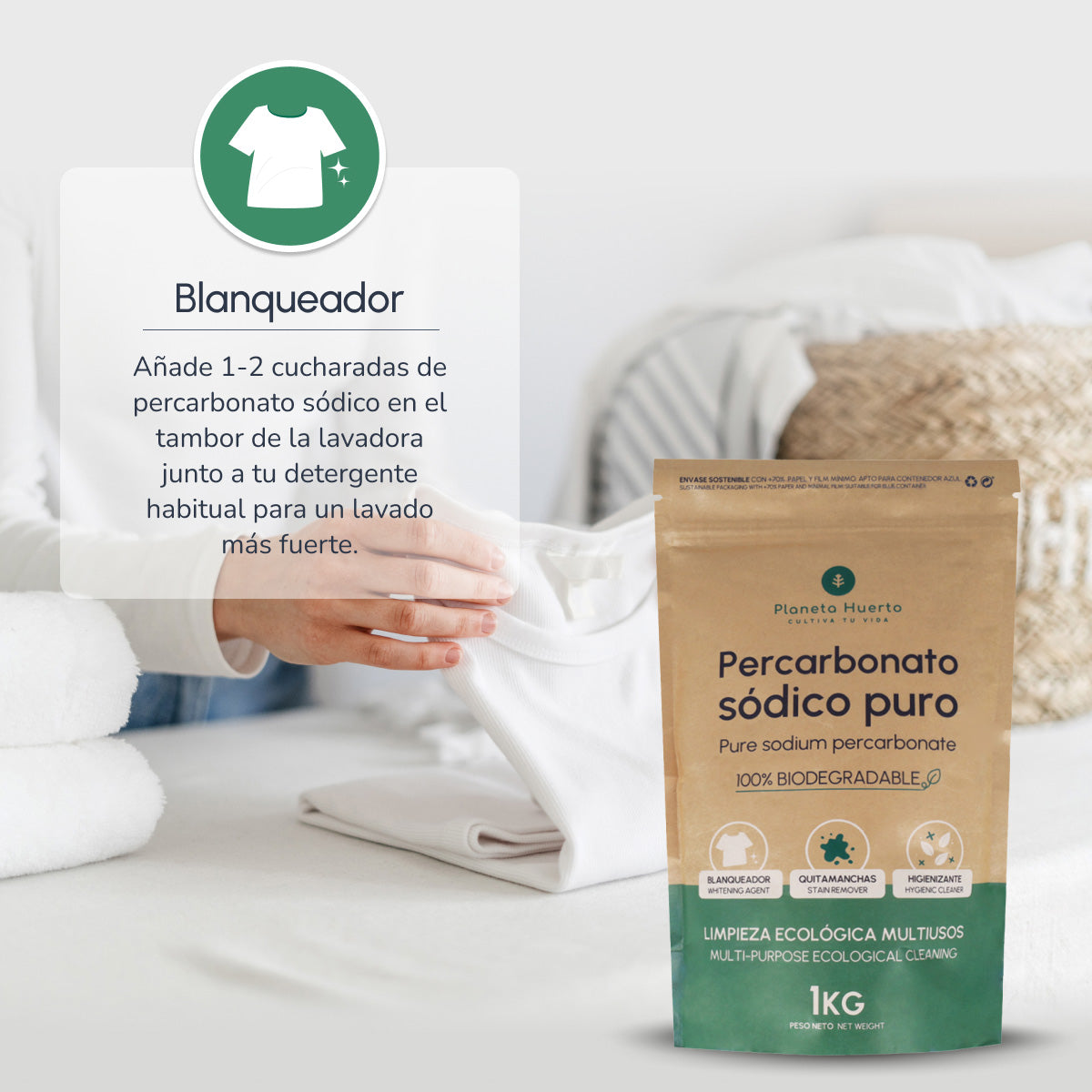Pack 3x Percarbonato Sódico Planeta Huerto 1 Kg