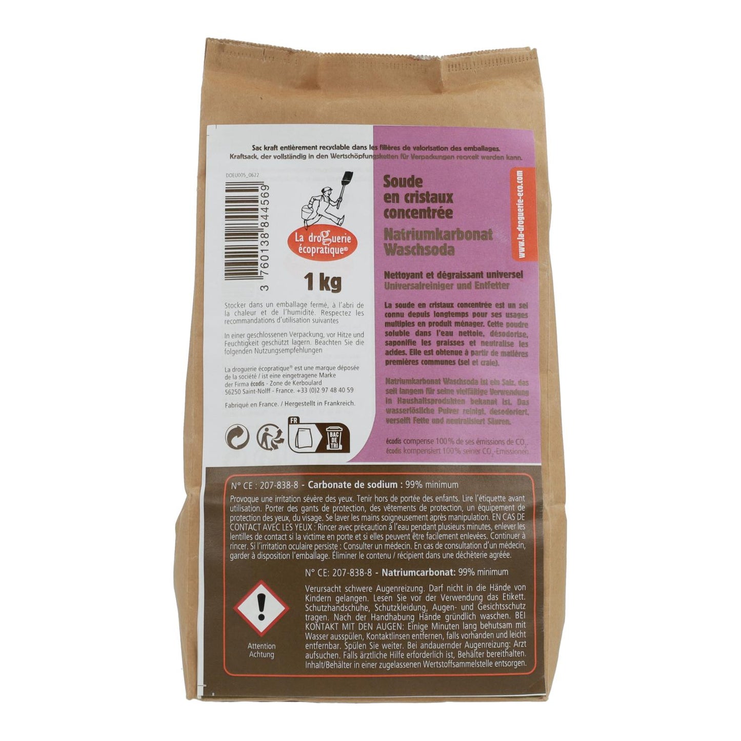 Carbonate de sodium concentré La Droguerie Écologique 1kg