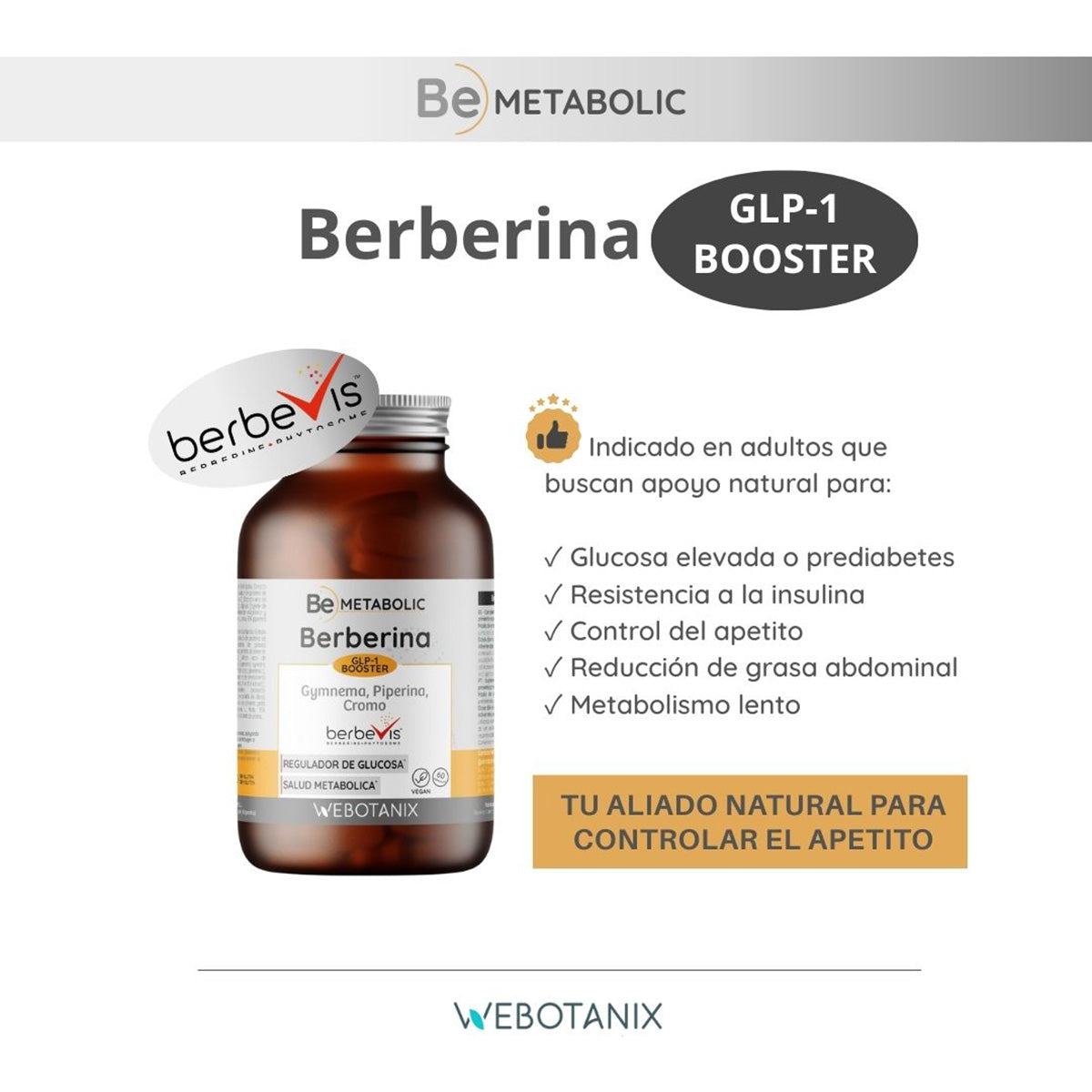 Berberina BeMetabolic WeBotanix 60 capsule