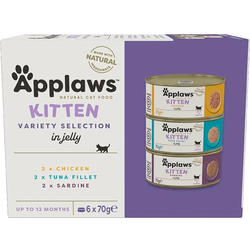 Applaws Cat Boîte Kitten Multipack 6 x 70 g Nourriture humide pour chats naturelle sans céréales