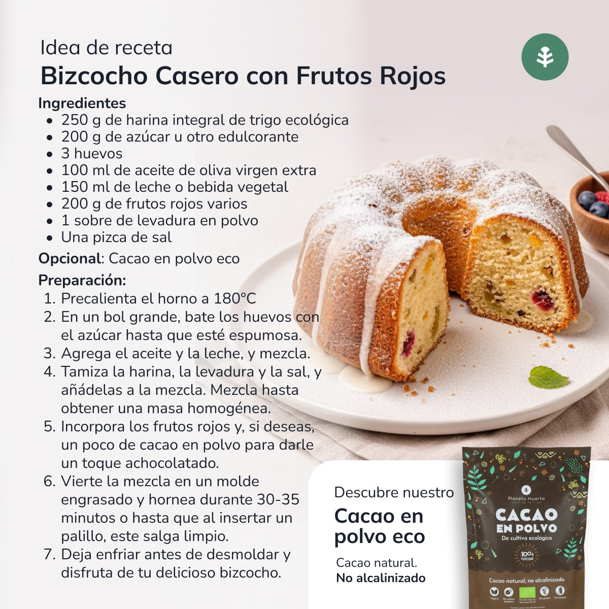 Farine de blé complet Eco Planeta Huerto 800 g
