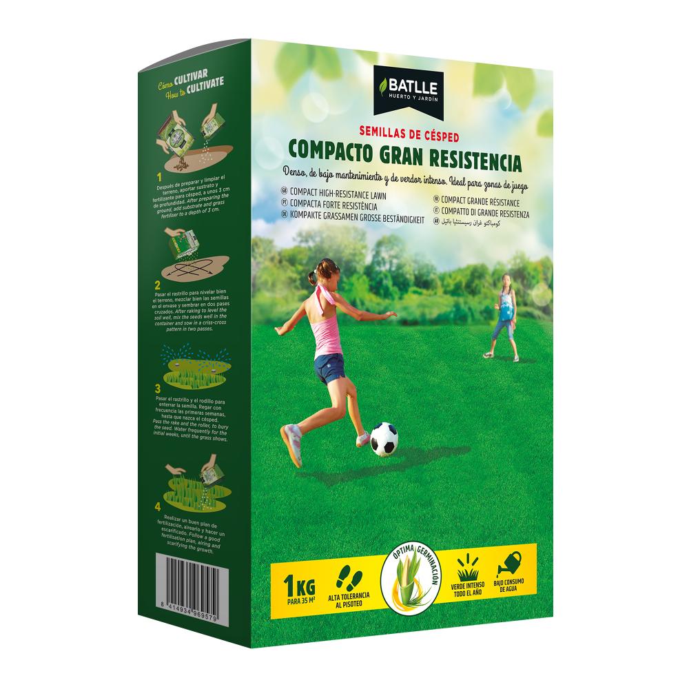 Graines de gazon compact haute résistance Batlle 5 kg