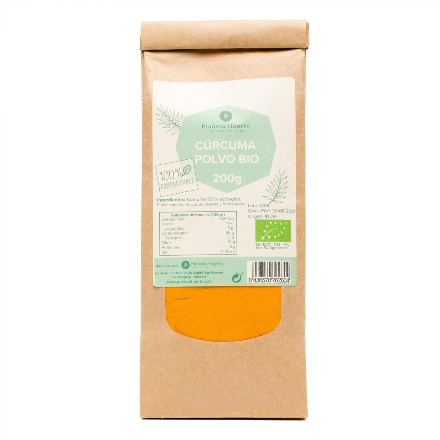 Kurkumapulver ECO Planeta Huerto (200g Beutel)
