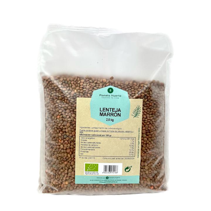 Lentilles brunes ECO Planeta Huerto 2,5 kg