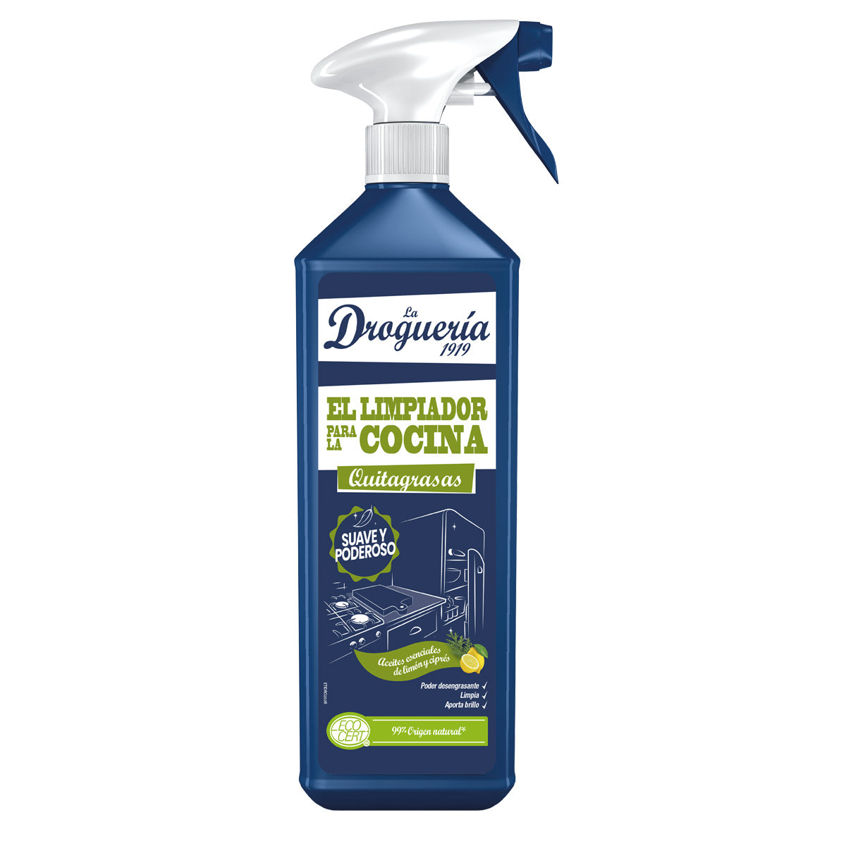 Dégraissant citrique pour la cuisine pistolet LA DROGUERIA 1919 750 ml