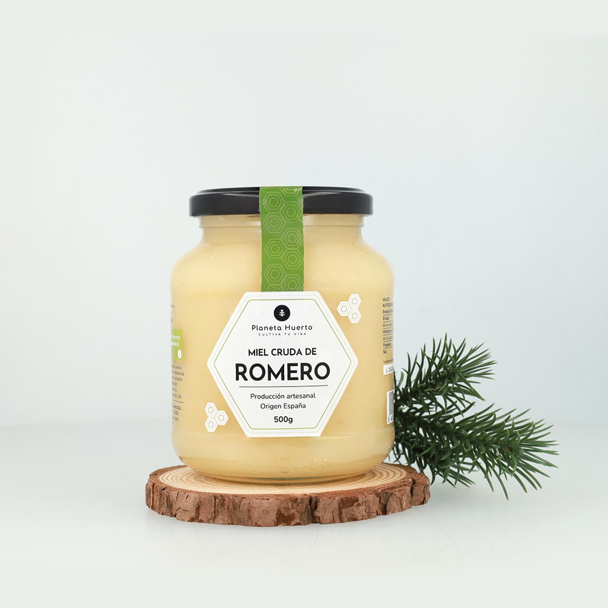 Surowy miód rozmarynowy Planeta Huerto 500 g