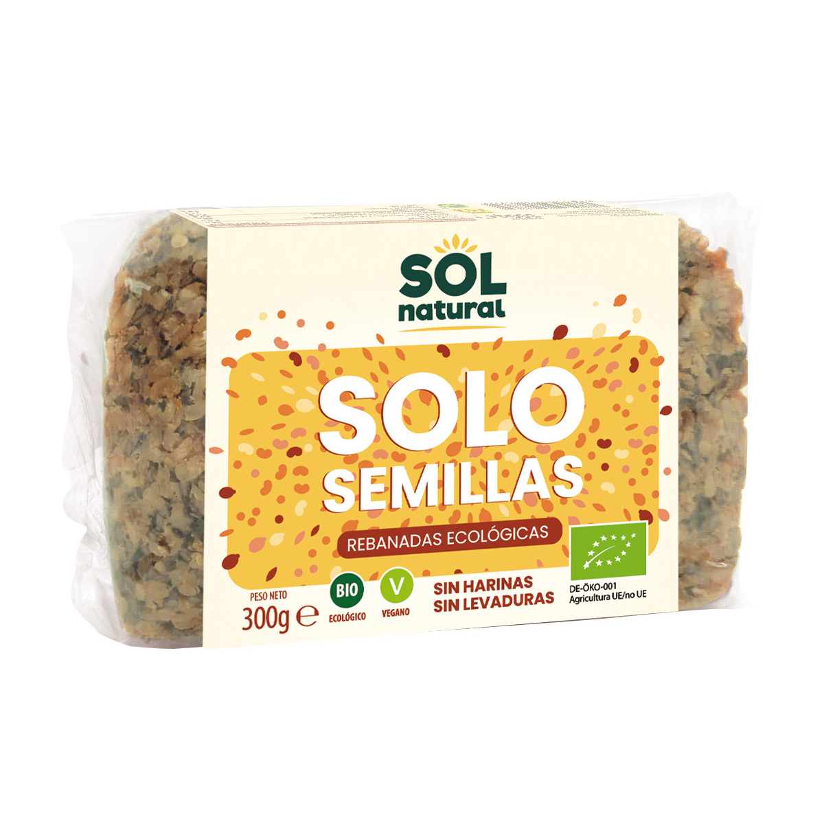 Bröd med frön Sol Natural 300 g BIO
