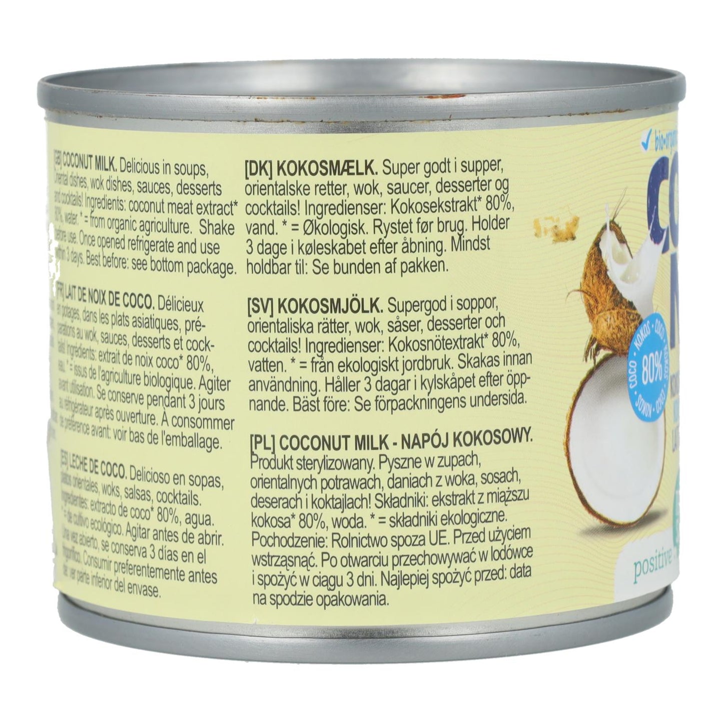 Mleko kokosowe 80% BIO Terrasana 200 ml