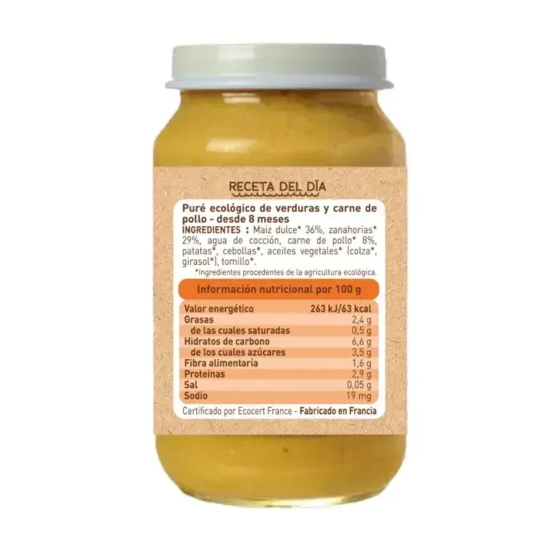 Petit pot Légumes et poulet (à partir de 8 mois) babybio 200 g