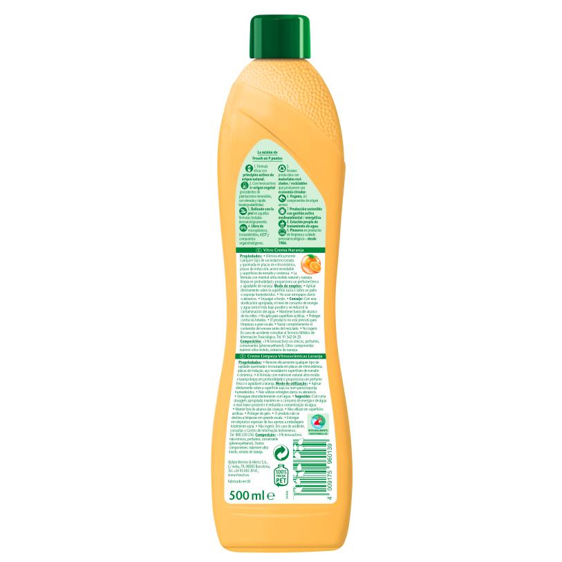 Oranje glaskeramiek Frosch 500 ml