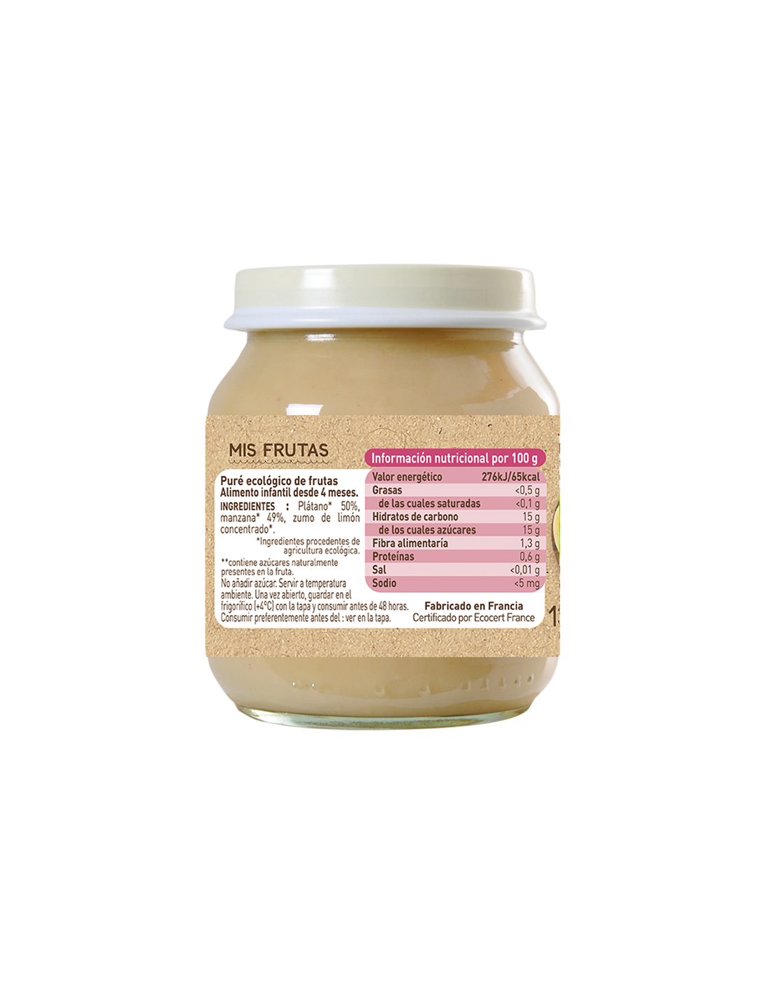 Petit pot banane et pomme Babybio 130 g