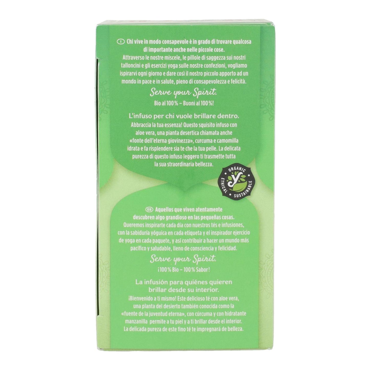 Thé blanc bio Yogi Tea à l'aloe vera, 17 sachets