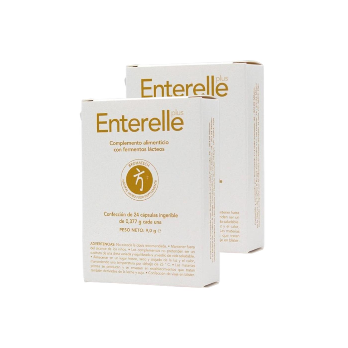 Pack 2x Enterelle plus Probiótico Bromatech 24 cápsulas