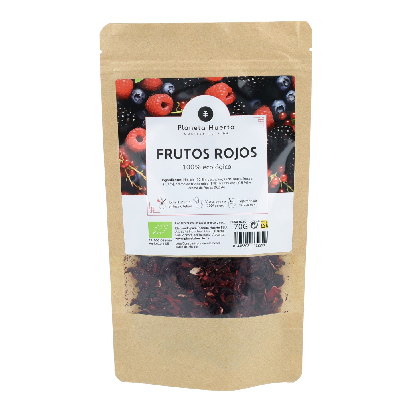Röda frukter ECO Planeta Huerto 70g