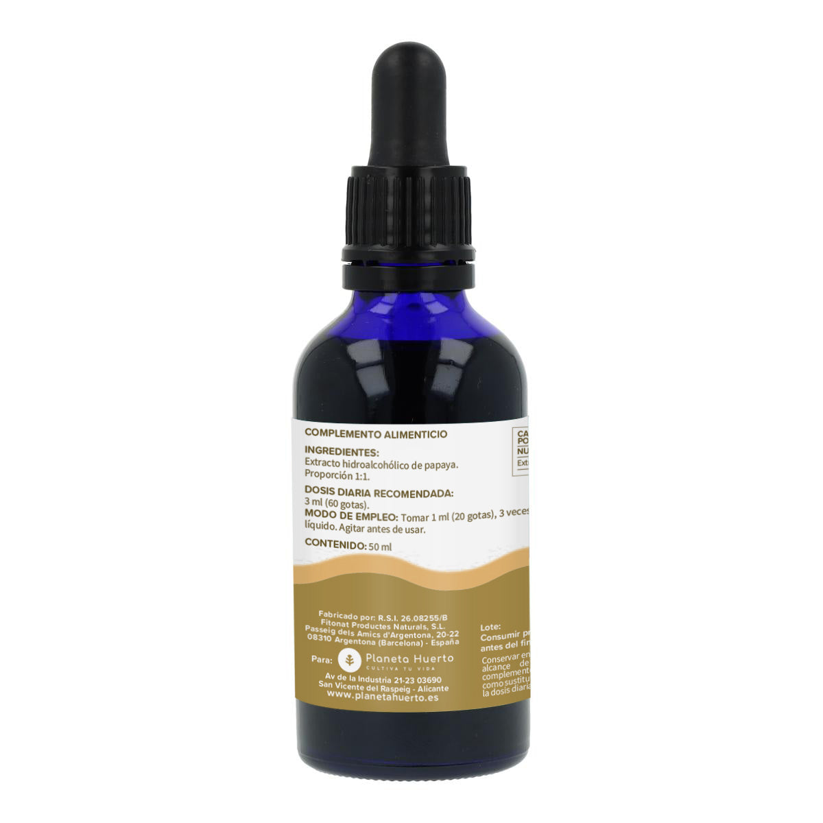 Estratto di papaya Planeta Huerto 50 Ml.