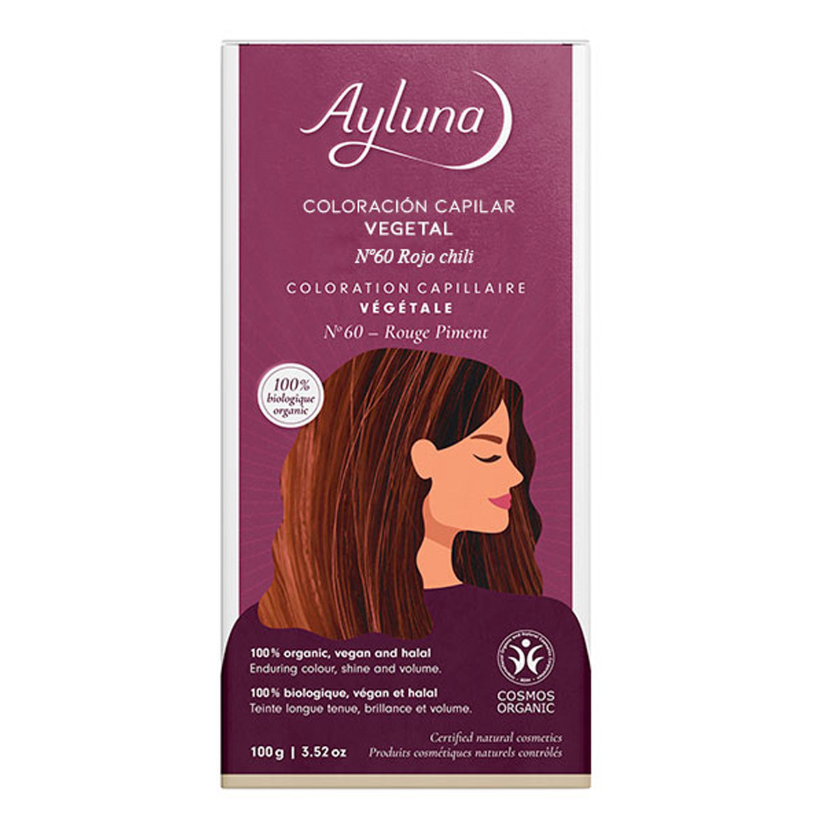 Plantaardige kleurstof 60 Chilirood Ayluna, AYLUNA, 100 g