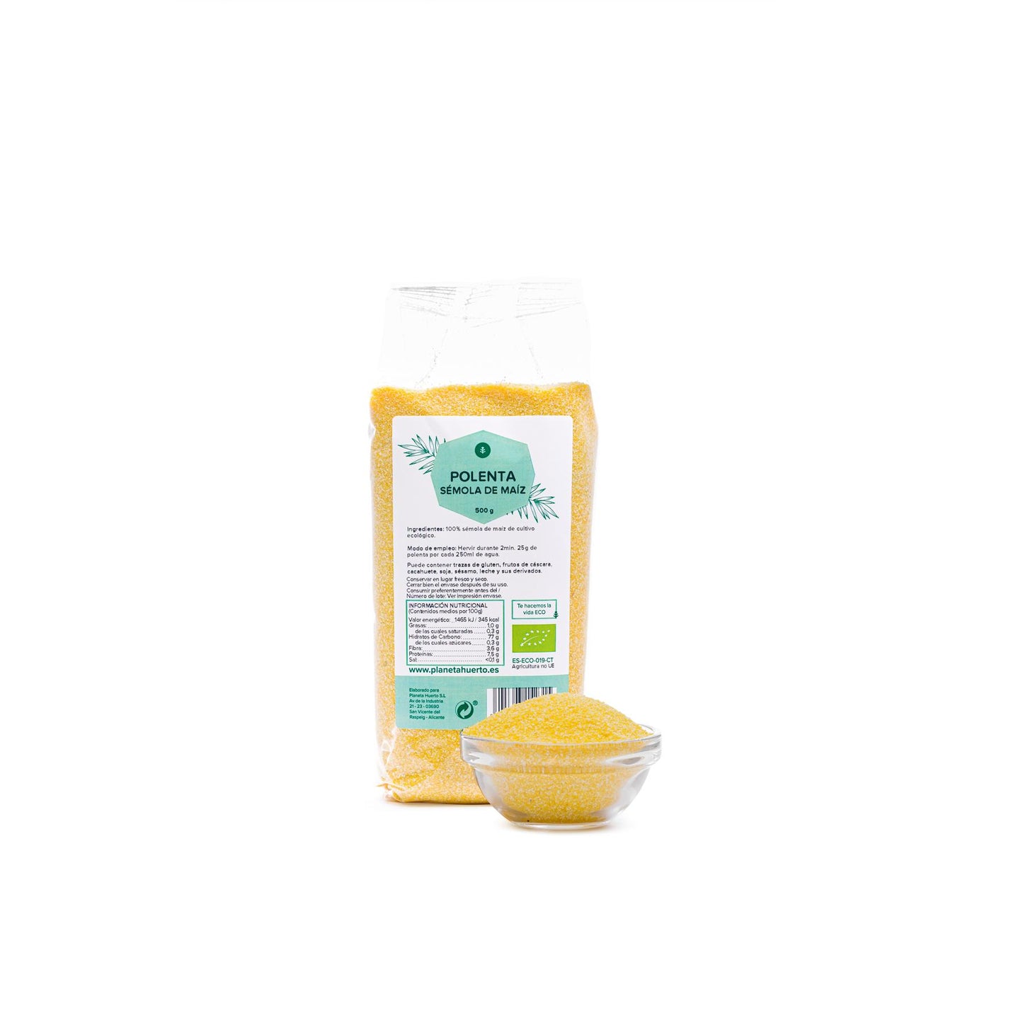 Polenta instantanée maïs semoule ECO Planeta Huerto 500 g
