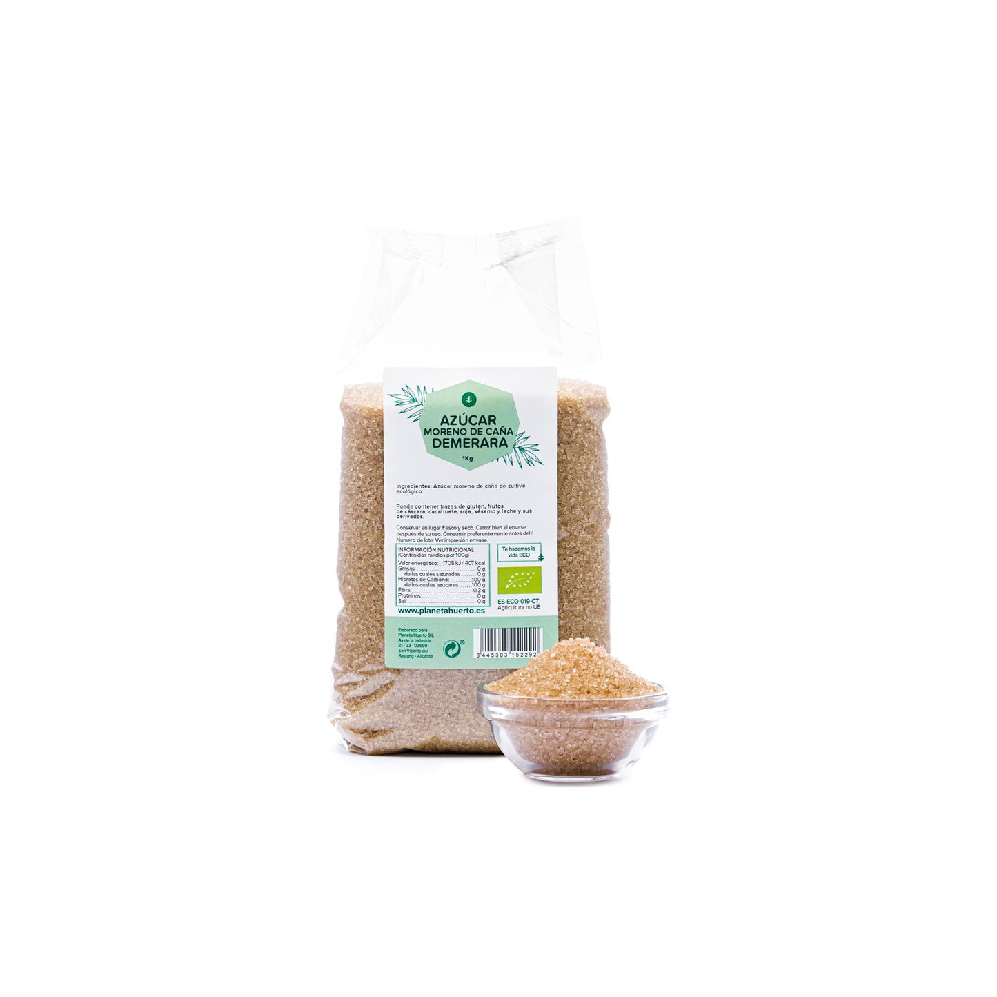 Brauner Rohrzucker ECO Planeta Huerto 1kg