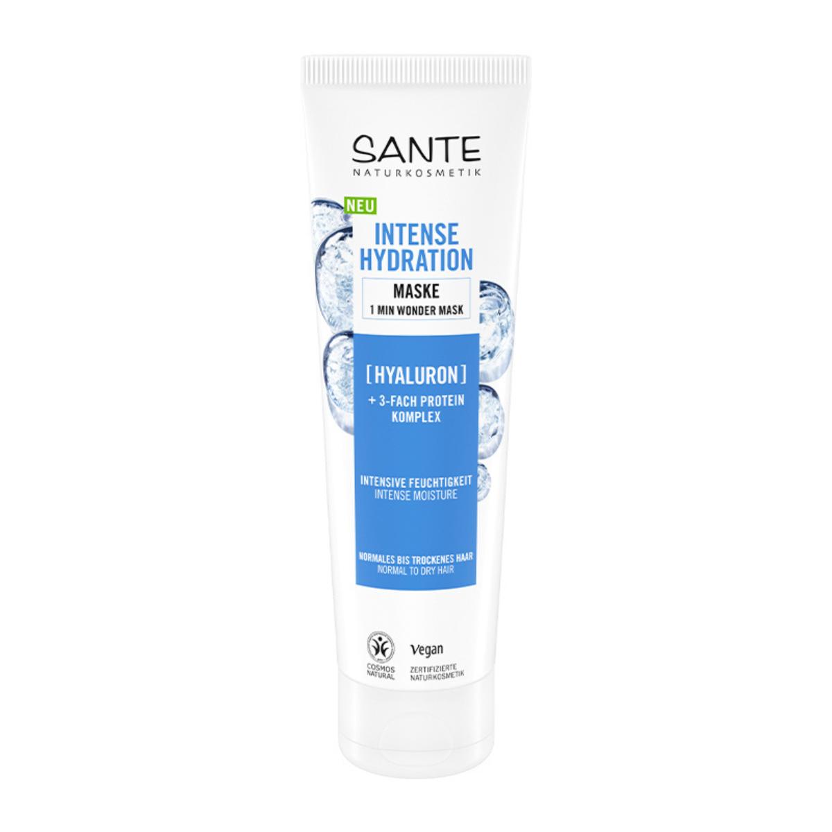 Sante Hyaluronic Acid Intense Hydration 1-Minute Hair Mask, 150 ml