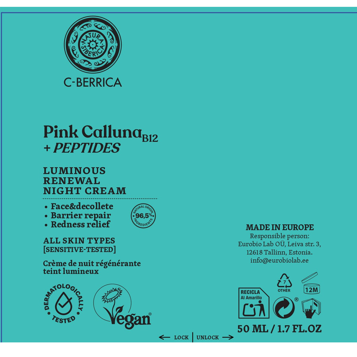 Natura Siberica Renewing and Brightening Night Cream 50 ml