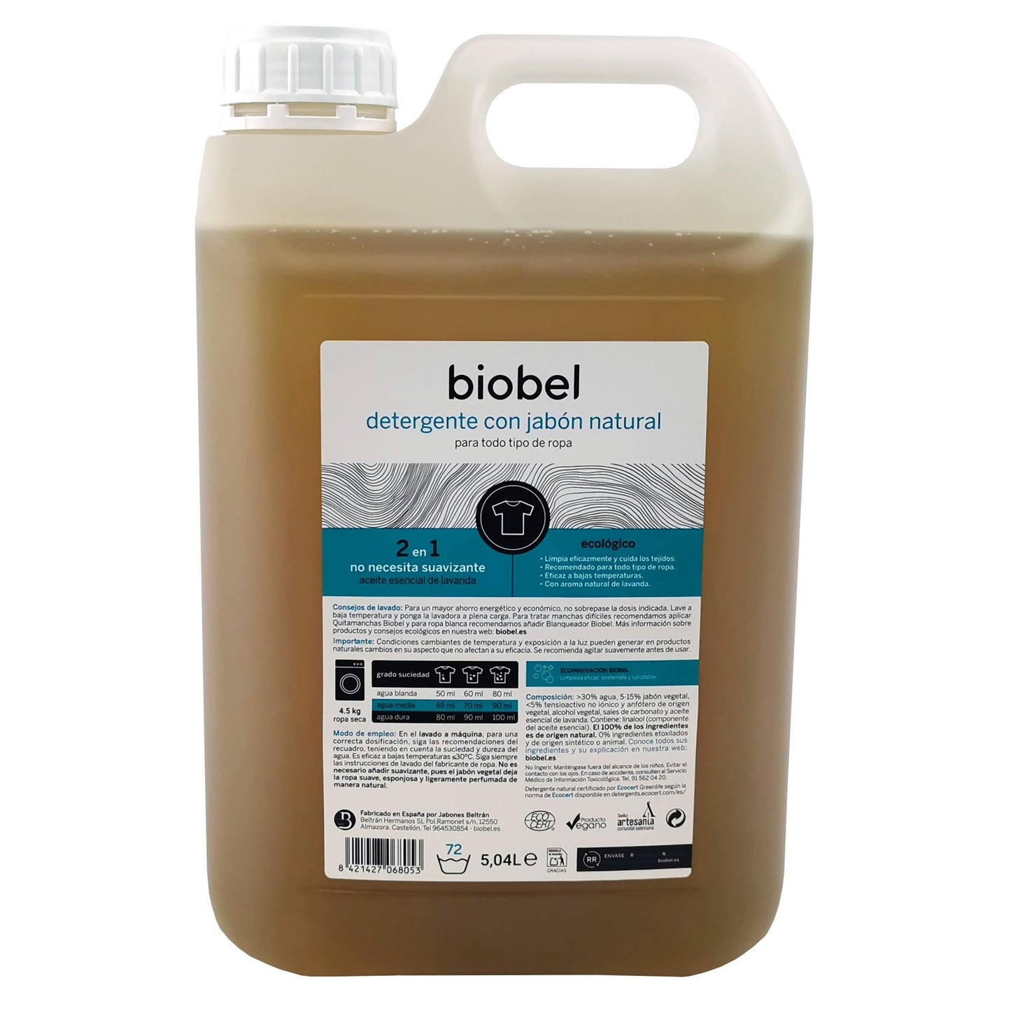 Lessive liquide BioBel 5 L