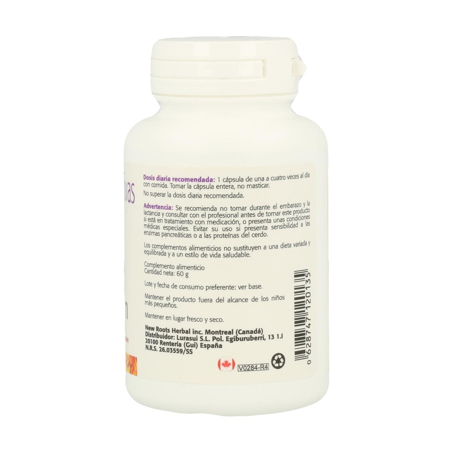 Enzymes digestives Sura Vitasan 100 gélules