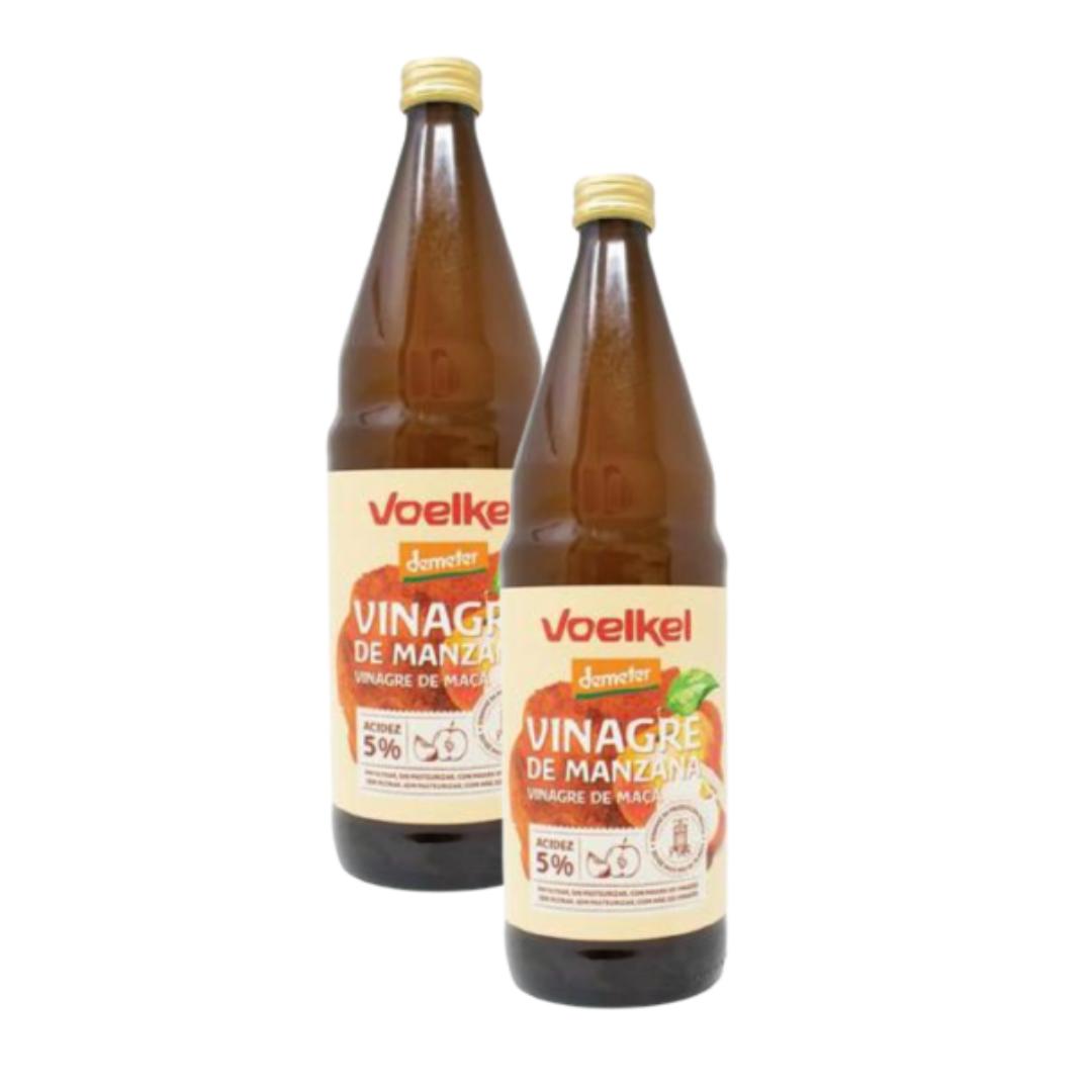 Lot de 2 vinaigres de cidre bio Voelkel 0,75 cl