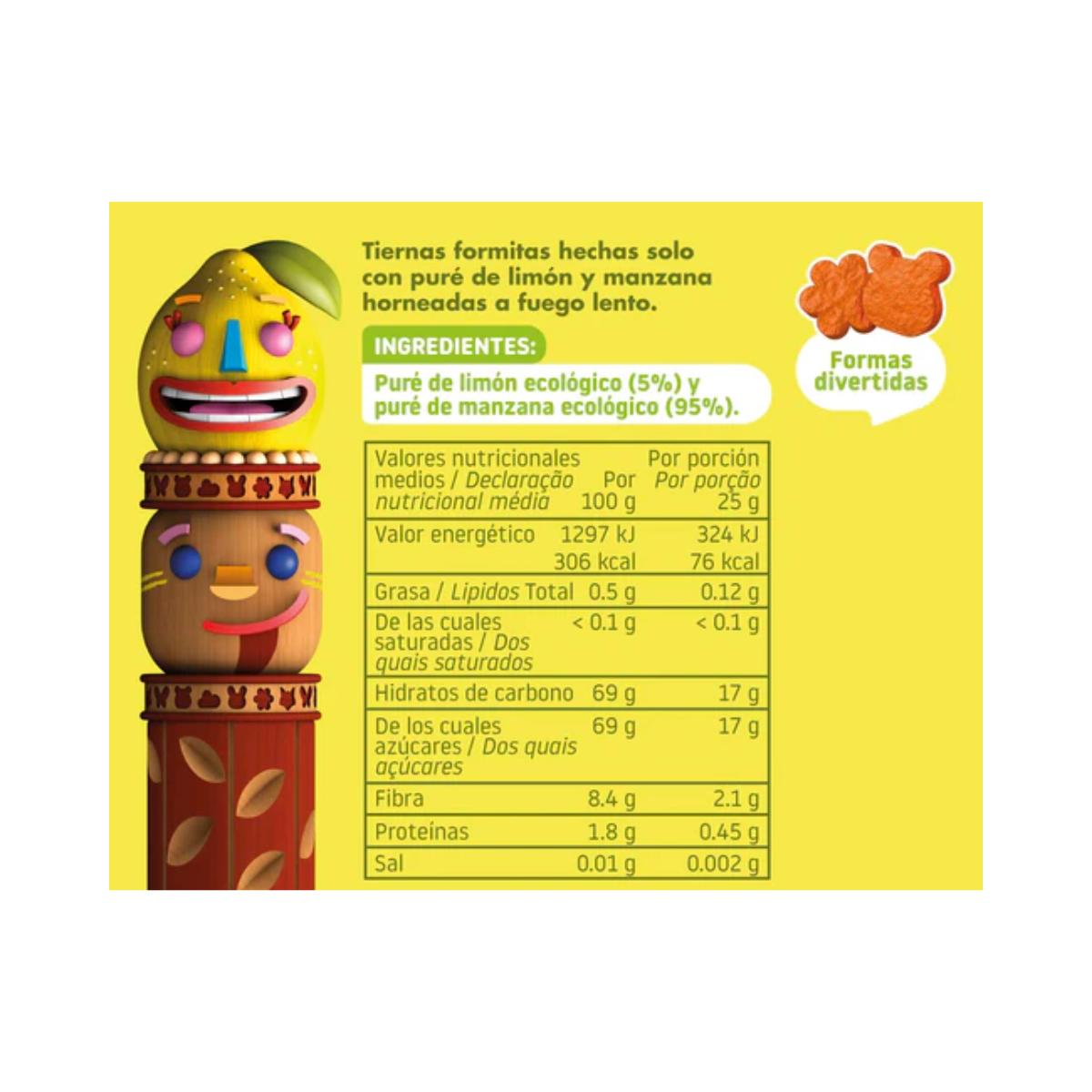 PACK 3x Snack pomme et citron Eco 25 g Smileat- Triboo