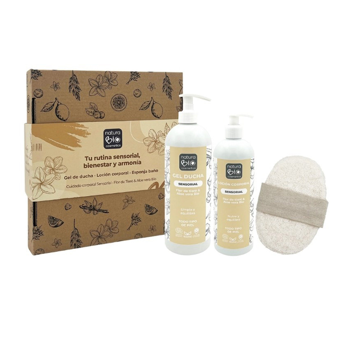 Packung Körperpflege und -hygiene Sensorial + Geschenkbox NaturaBIO Cosmetics