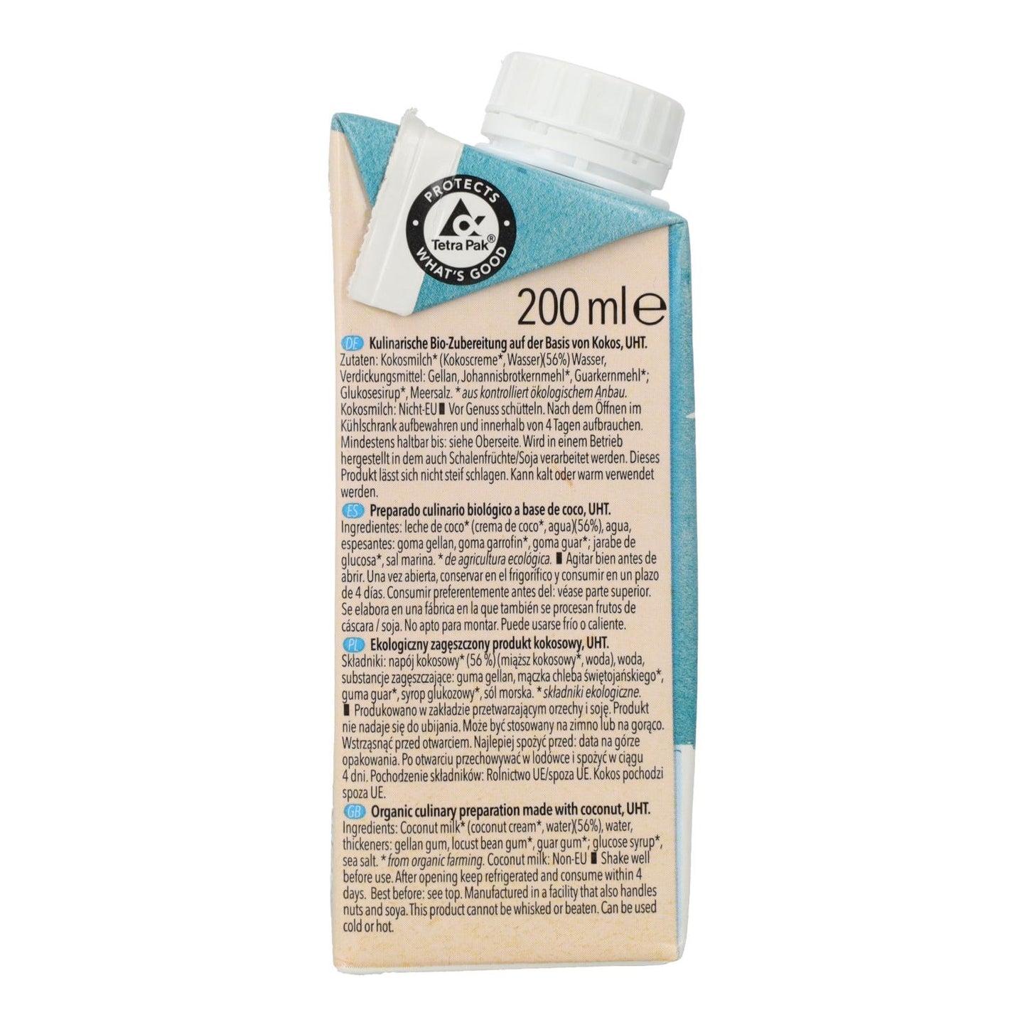 Crème à base de noix de coco Natumi, 200 ml