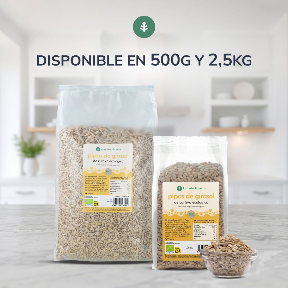 Słonecznik łuskany ECO Planeta Huerto 500 g