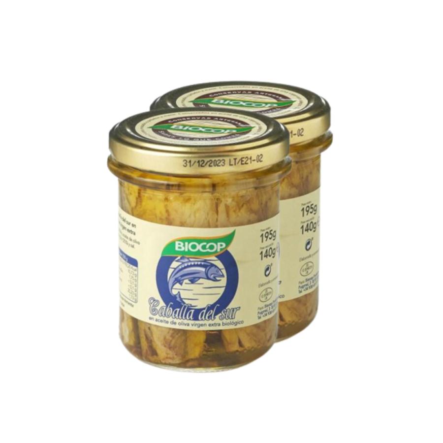 Pack of 2 Organic Mackerel Fillets Biocop 195g