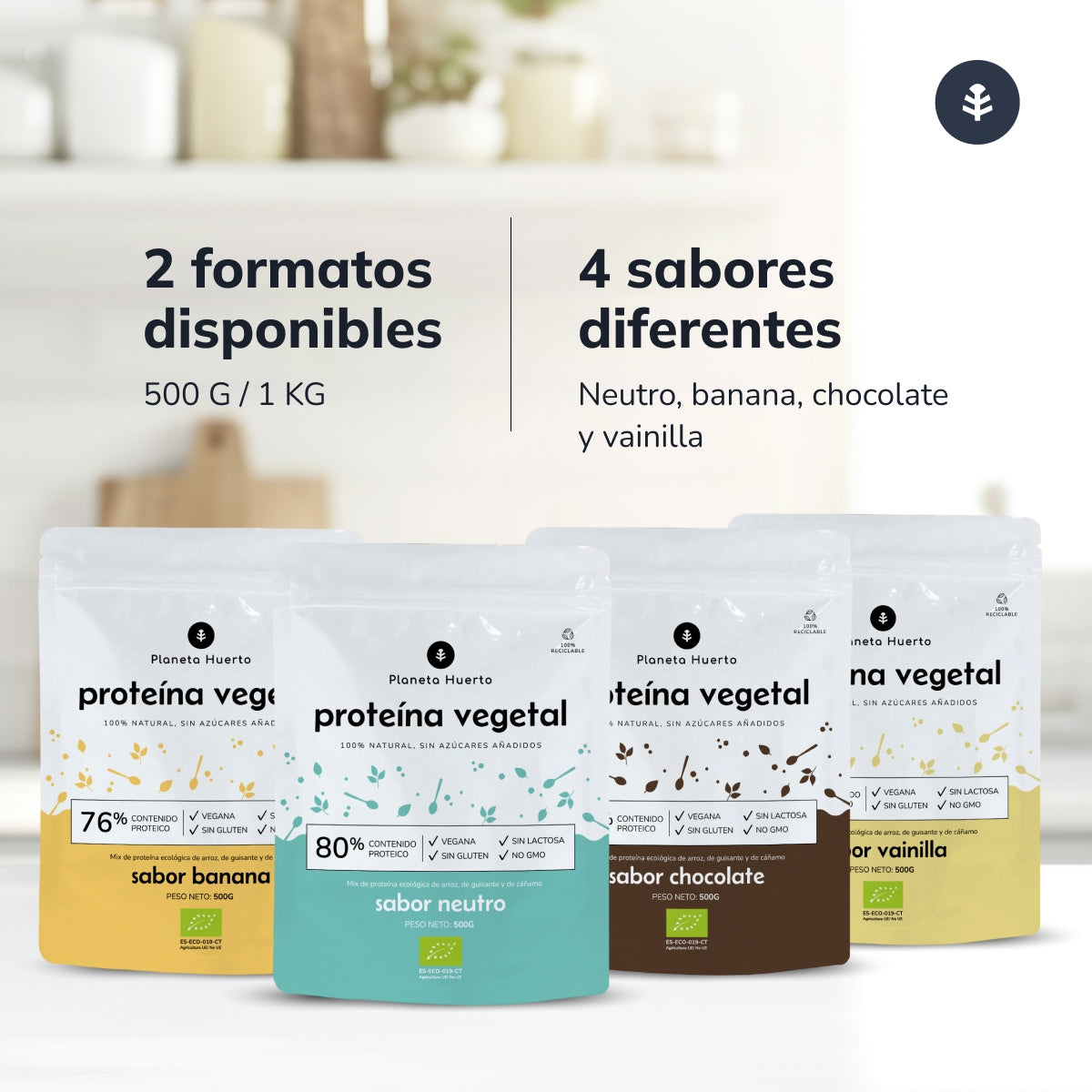 Protéines végétales ECO 76% Banane Planeta Huerto 500 g