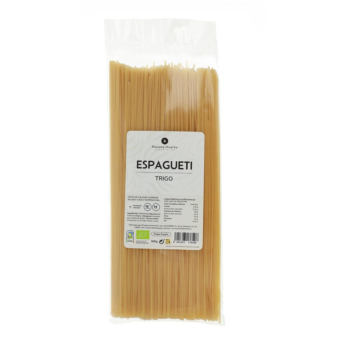 Spaghetti aus Weizen ECO Planeta Huerto 500gr