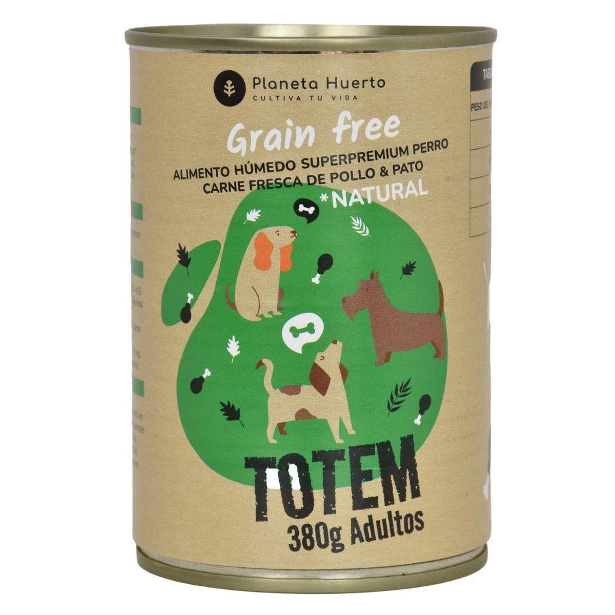 Pack 6 x Croquettes pour chien sans céréales Poulet & Canard 380 g Planeta Huerto